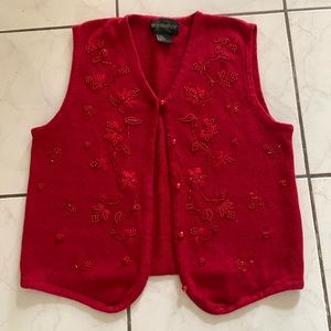 Beaded Sweater Vest
